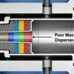 poor masterbatch dispersion
