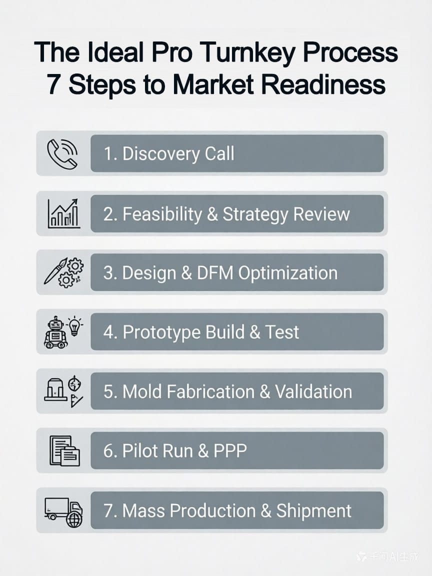 the ideal pro turnkey process 7 steps to market readiness