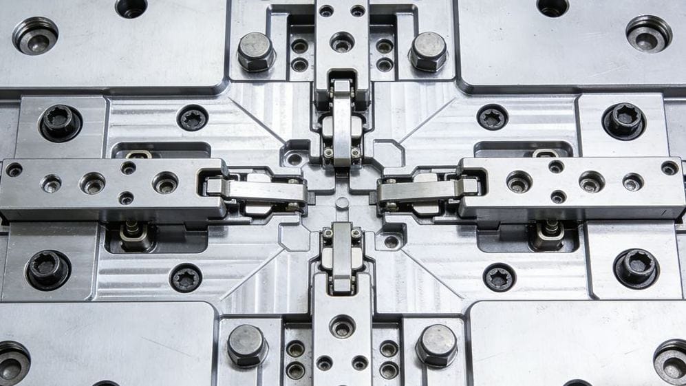 슬라이더와 인서트가 있는 복잡한 사출 금형