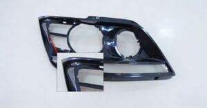 optimized plastic part design with rounded corners to prevent stress cracking