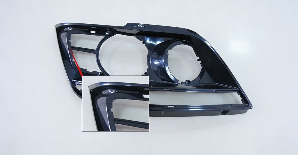 optimized plastic part design with rounded corners to prevent stress cracking