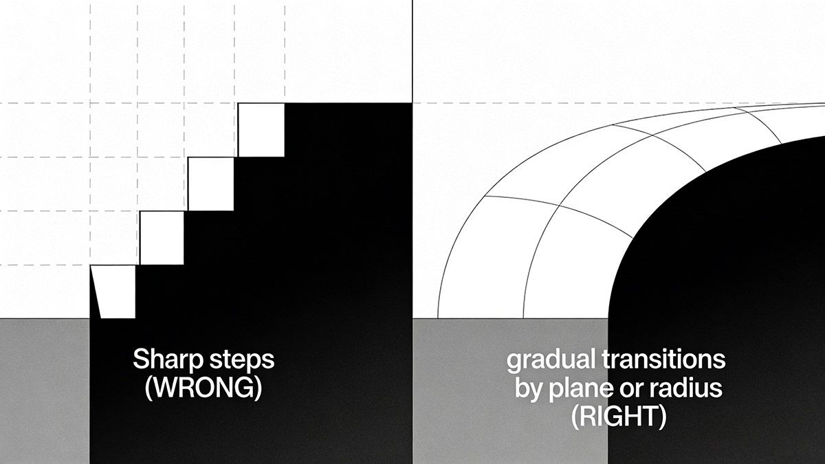Wall Thickness Transition Examples