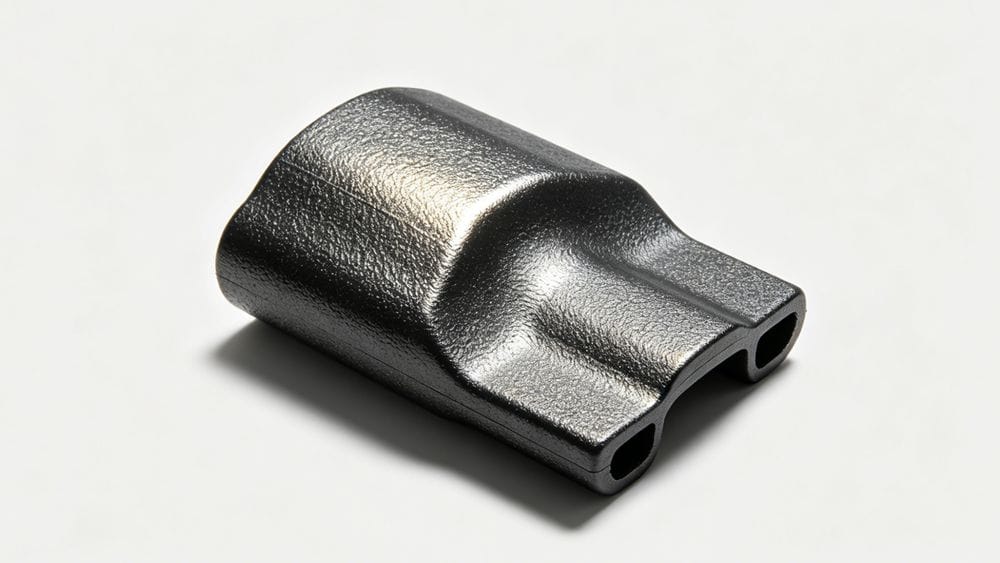 Fixing Gloss Differences on Textured Parts A textured plastic part with visible differences in glossiness across its surface.