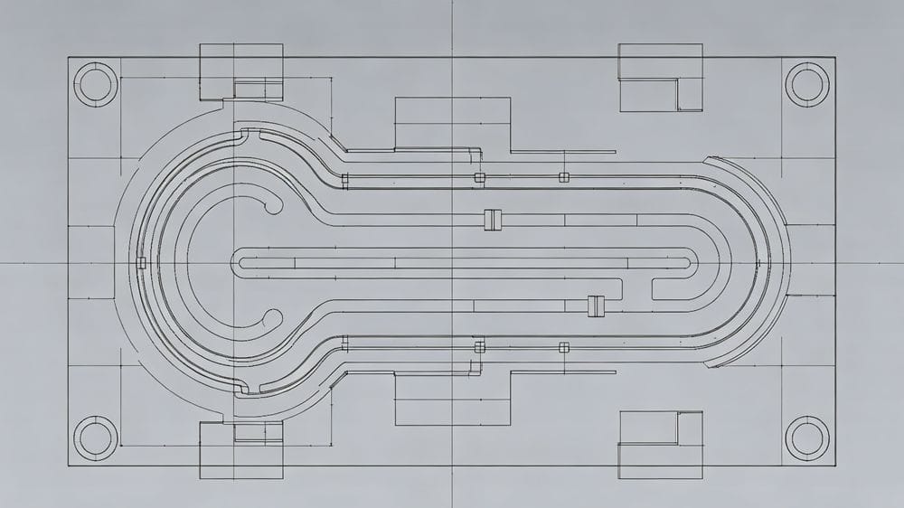 Optimized cooling channel layout for injection mold