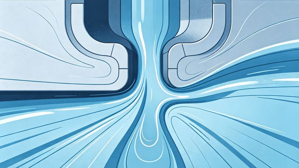 Cause of Dark Spots in Injection Molding Illustration showing melt flow near a gate, highlighting the "surface slip" effect.