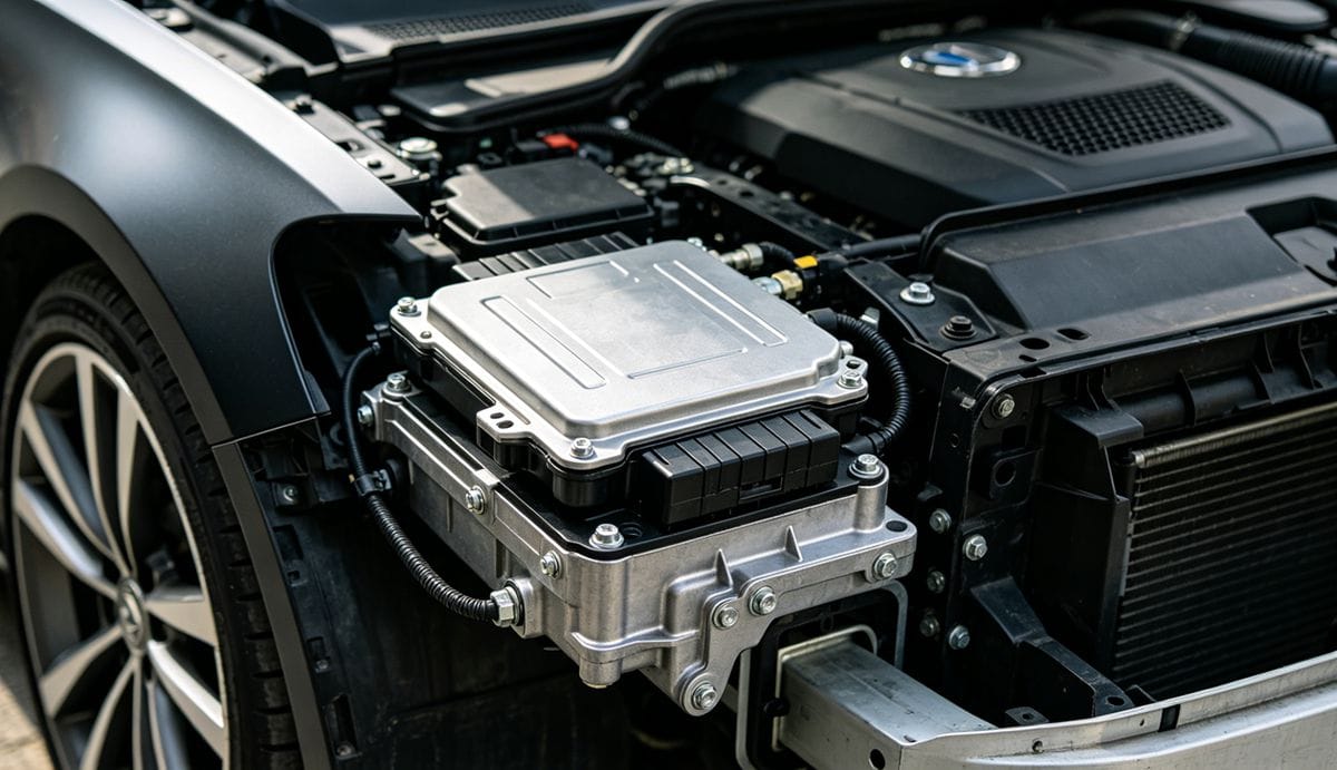 Photo of automotive Front-End Module produced by LFT injection molding