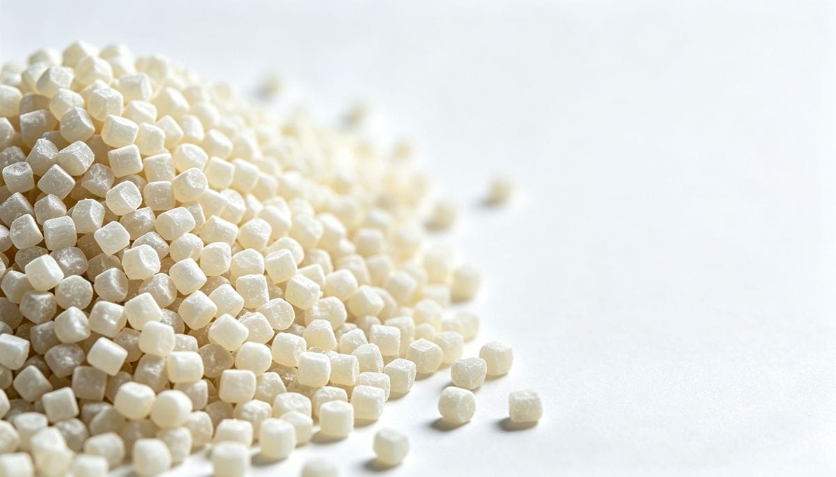 A close-up photograph of raw thermoset materials