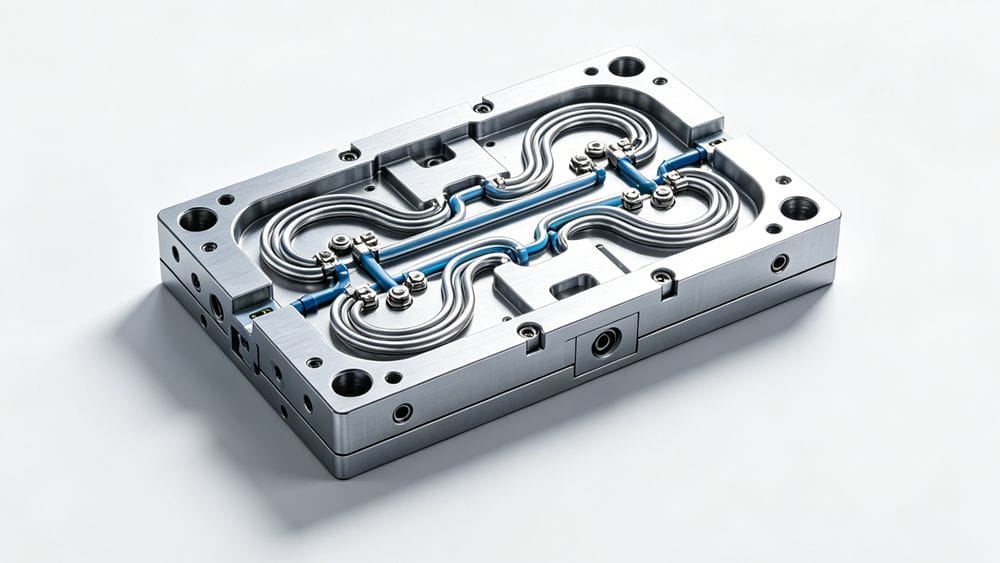 A cold runner system for an LSR injection mold