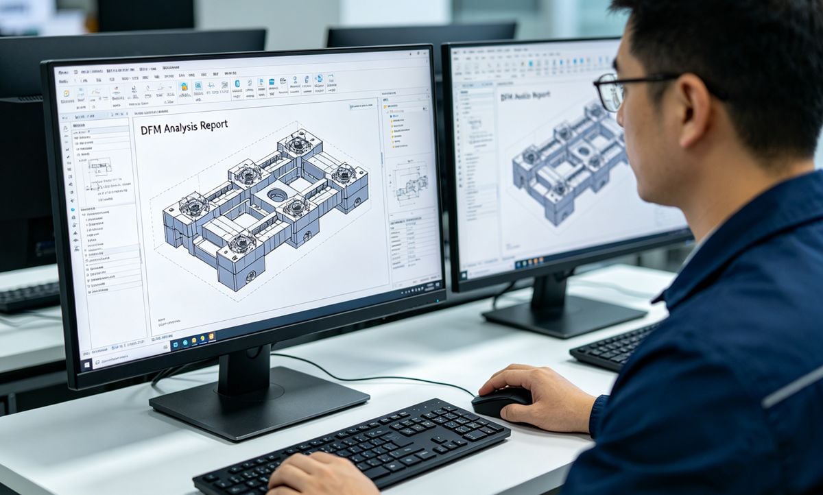 IDEAL PRO engineer conducting DFM analysis for a custom plastic part