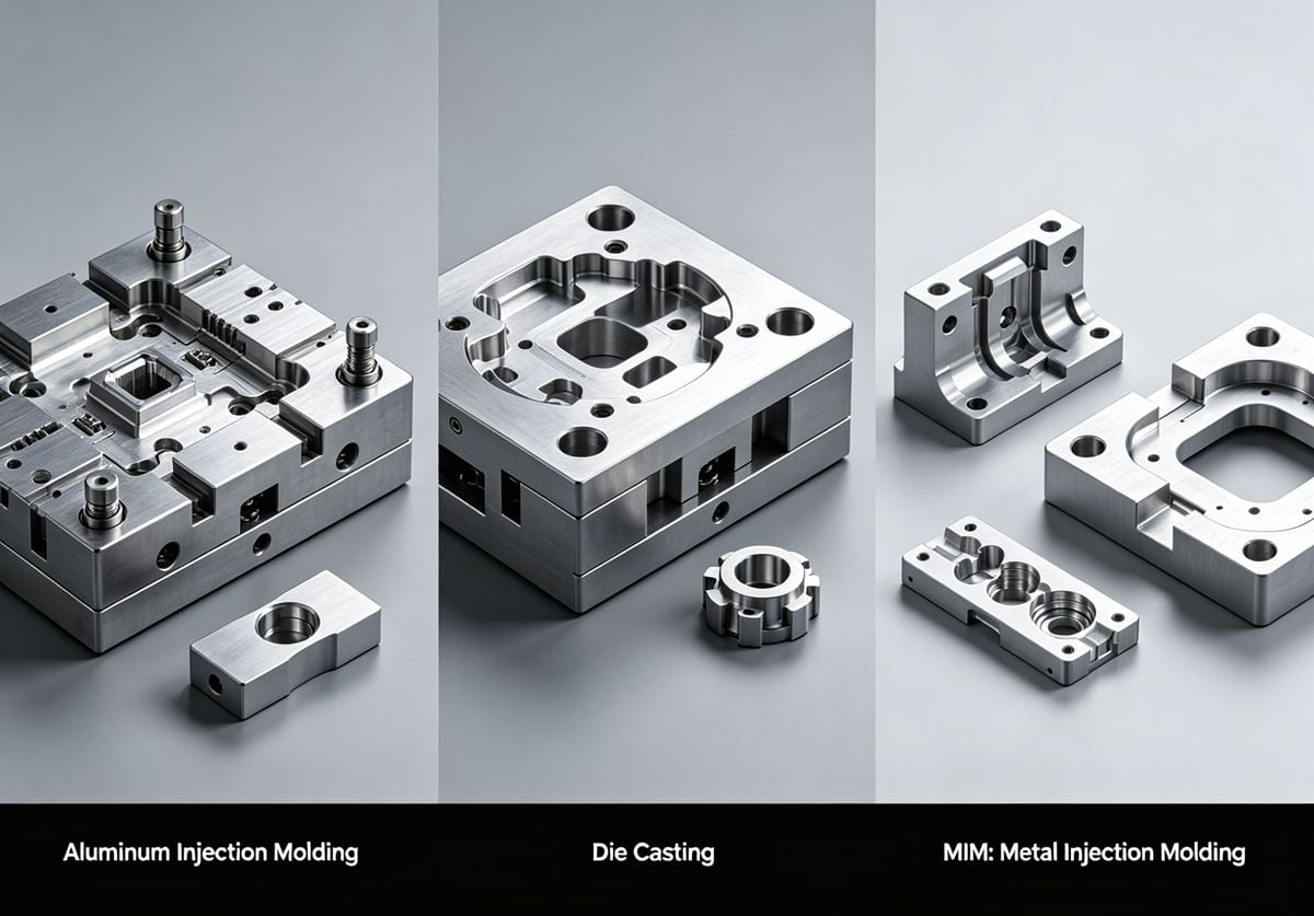 Aluminum injection molding process or parts