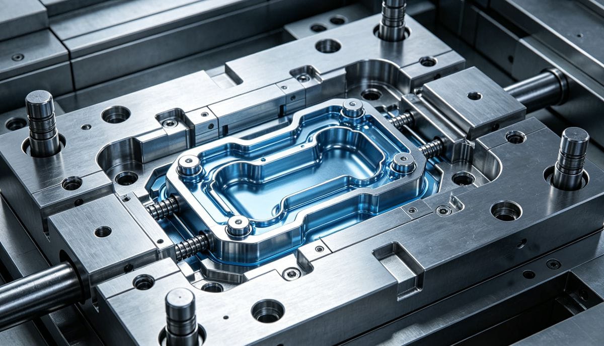 Injection molding holding pressure and cooling phase illustration