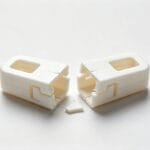 example of brittle fracture in an injection molded plastic part