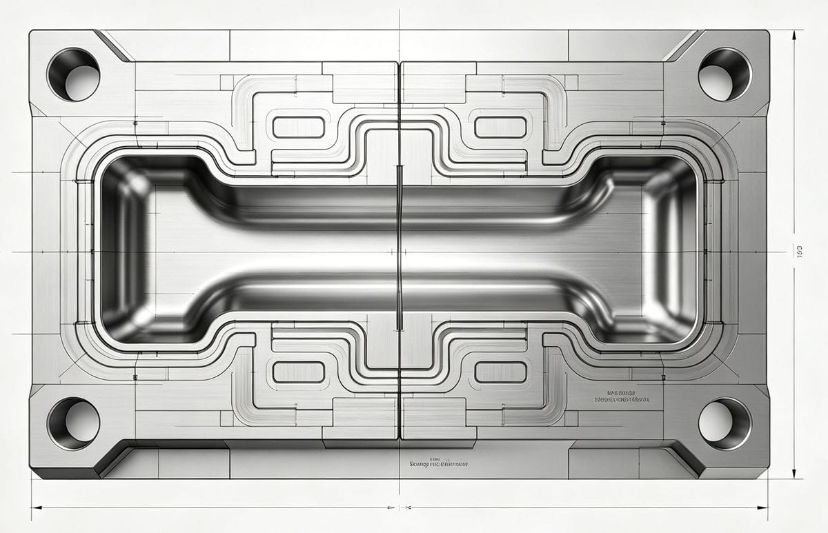 Mold venting channel dimensions and placement on the parting line.