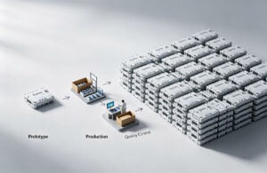 injection molding prototype to production process