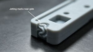 how to fix nozzle drool jetting in injection molding