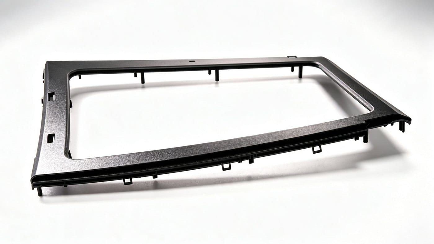 Warpage vs. flat large injection molded plastic parts.