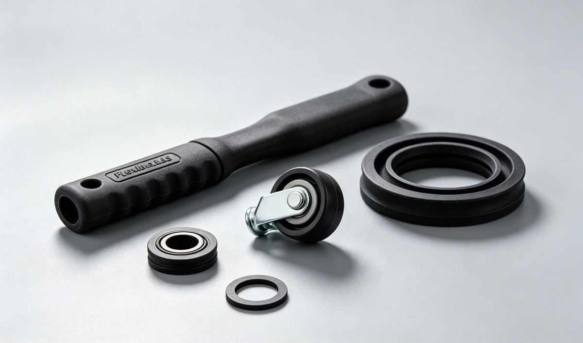 TPU and TPR elastomer applications including seals and flexible grips.