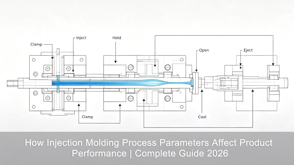 Full-cycle injection molding process diagram Full-cycle injection molding process diagram