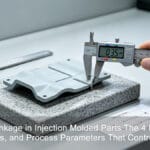uneven shrinkage in injection molded parts