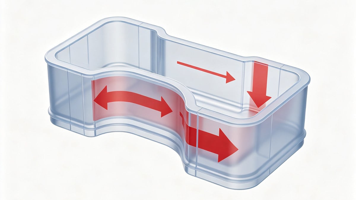 wall thickness variation flow marks