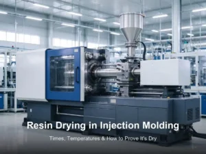 resin drying in injection molding