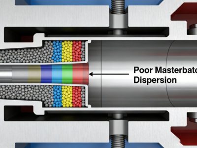 poor masterbatch dispersion