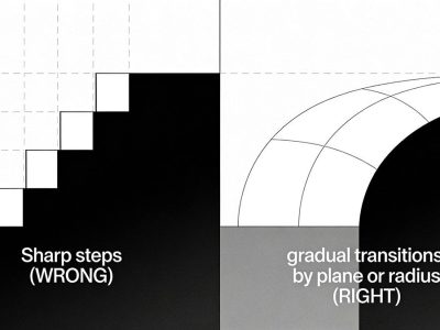 wall thickness transition examples